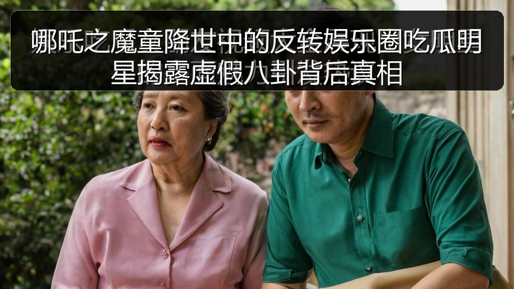 哪吒之魔童降世中的反转娱乐圈吃瓜明星揭露虚假八卦背后真相