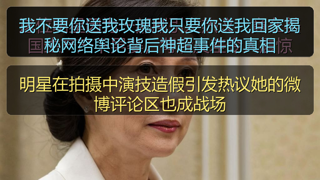 明星在拍摄中演技造假引发热议她的微博评论区也成战场