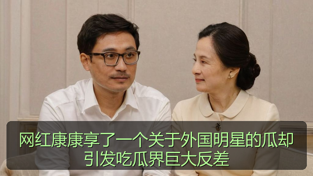 网红康康享了一个关于外国明星的瓜却引发吃瓜界巨大反差